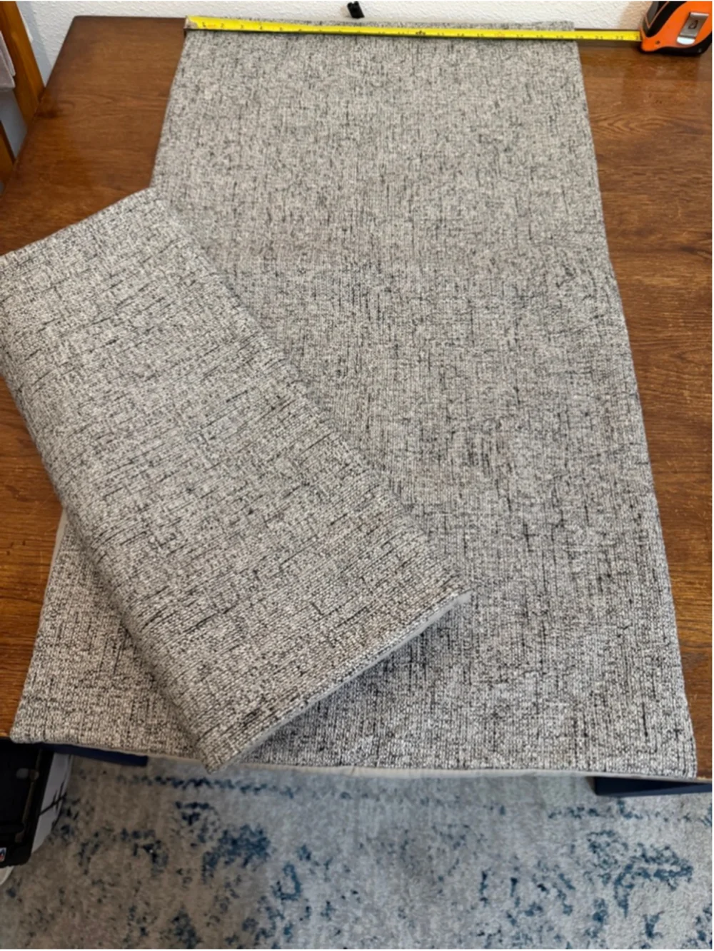 Set of 2 King Pillow Shams Heavy Textured Neutral Gray Farmhouse Decorative Cov